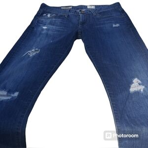 Distressed AG jeans
